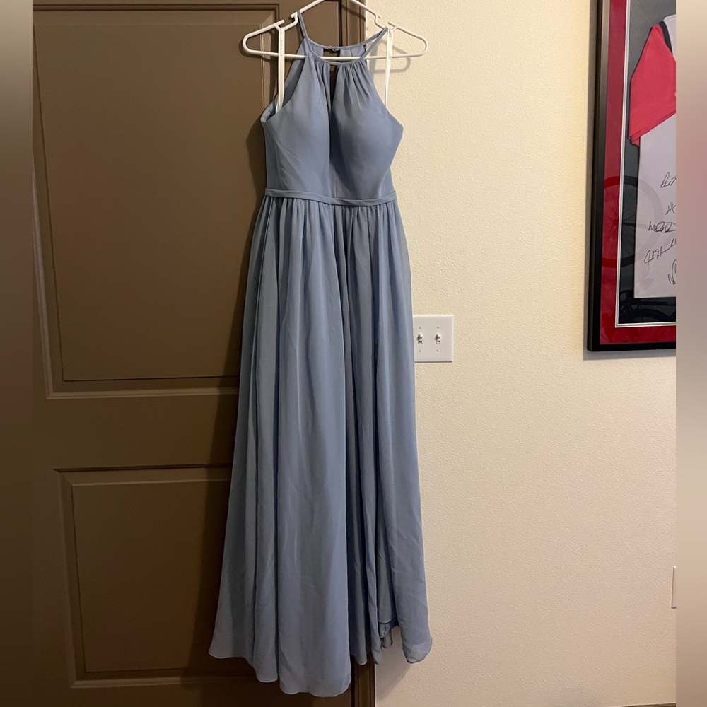 Azazie “Mallory” Bridesmaids Dress Dusty Blue